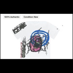 Brand New Travis Scott cactus jack fragment t shirt Size Large